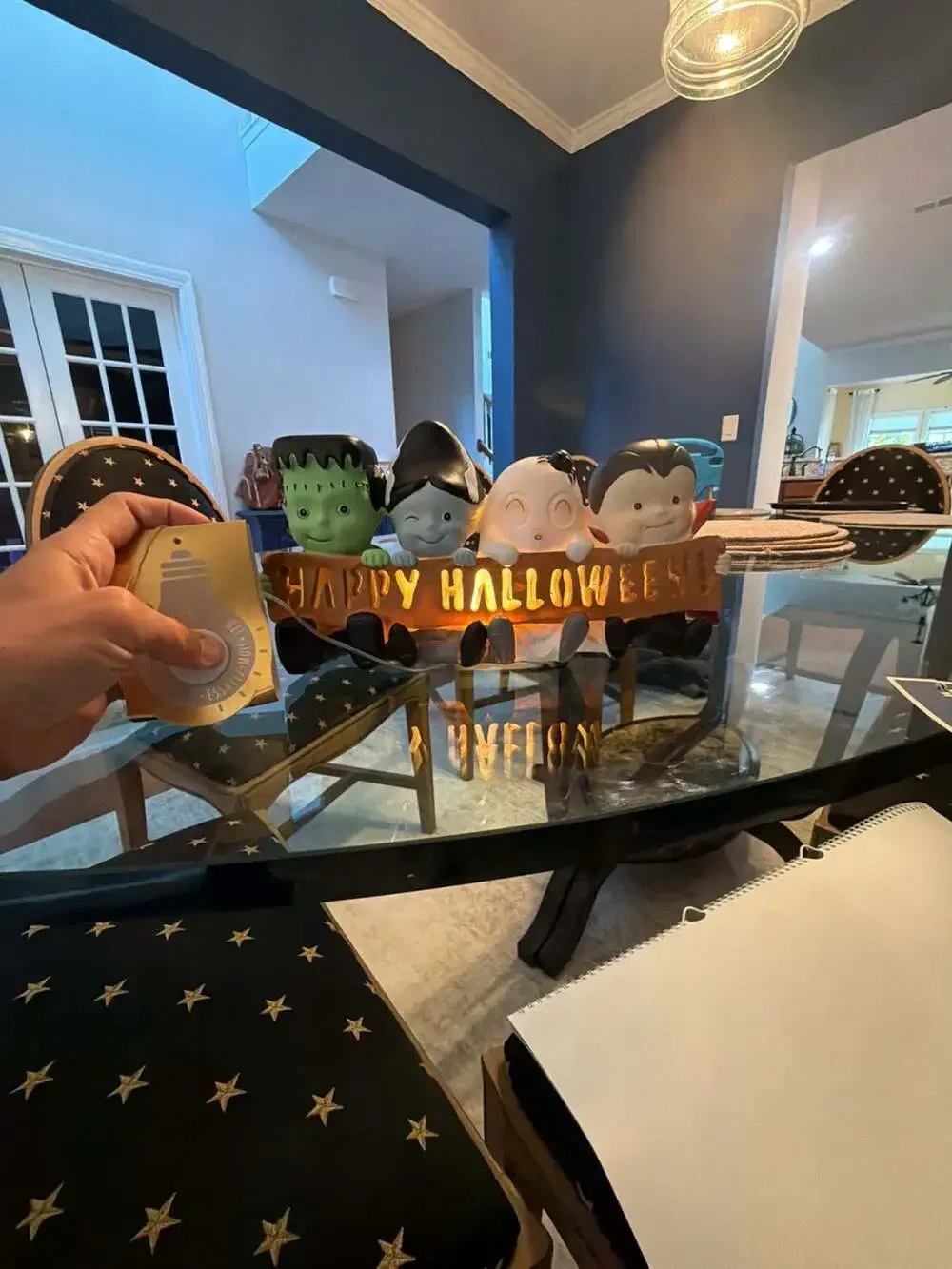 Happy Halloween Light-Up Baby Monster Figurines
